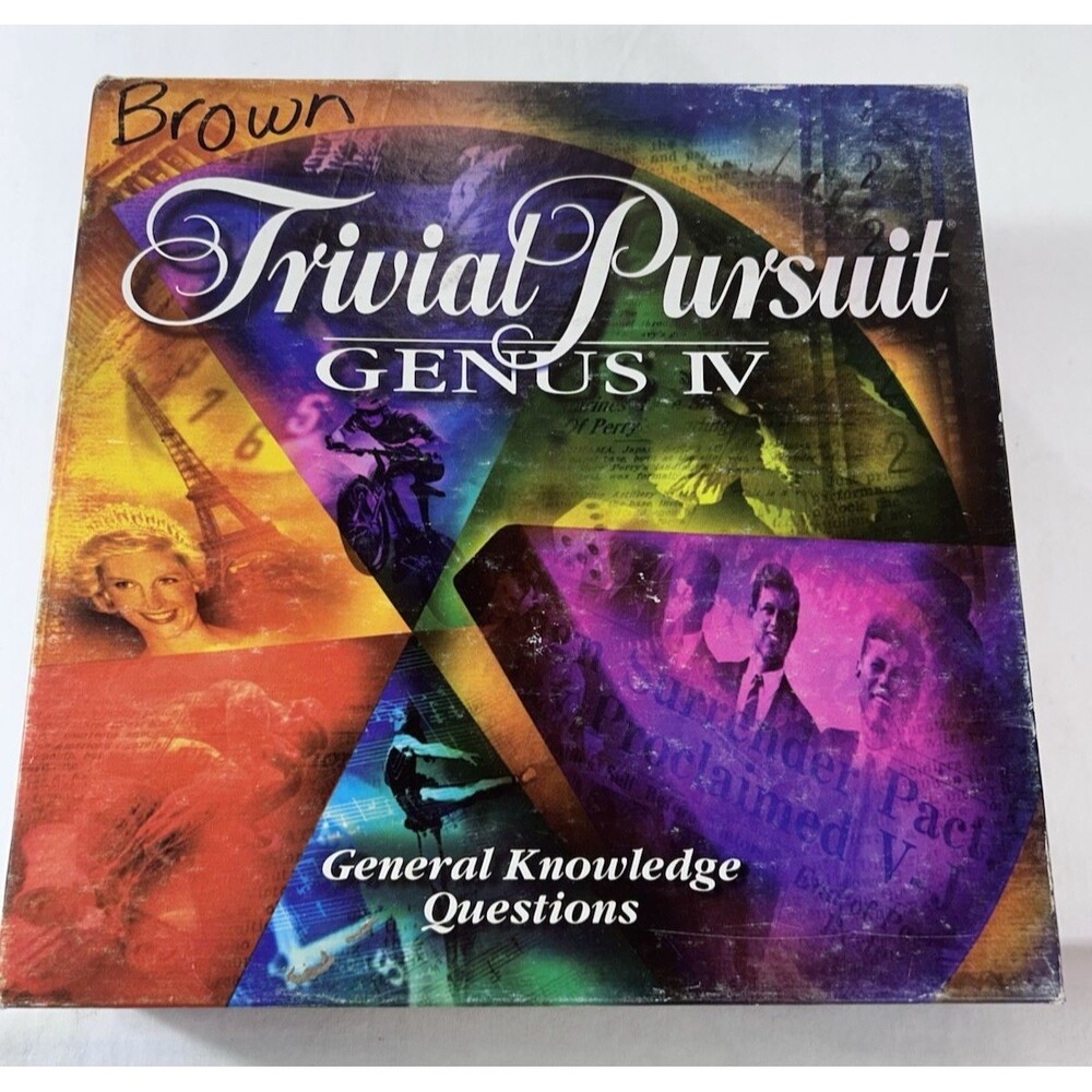 Trivial Pursuit Genus IV 1996 Parker Brothers Board Game